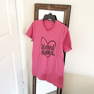 Blessed Mama short sleeve t-shirt